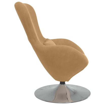 vidaXL Eiersessel Braun Samt