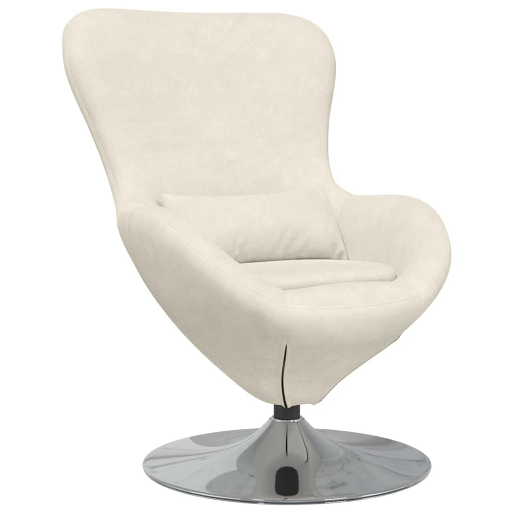 vidaXL Eiersessel Creme Samt
