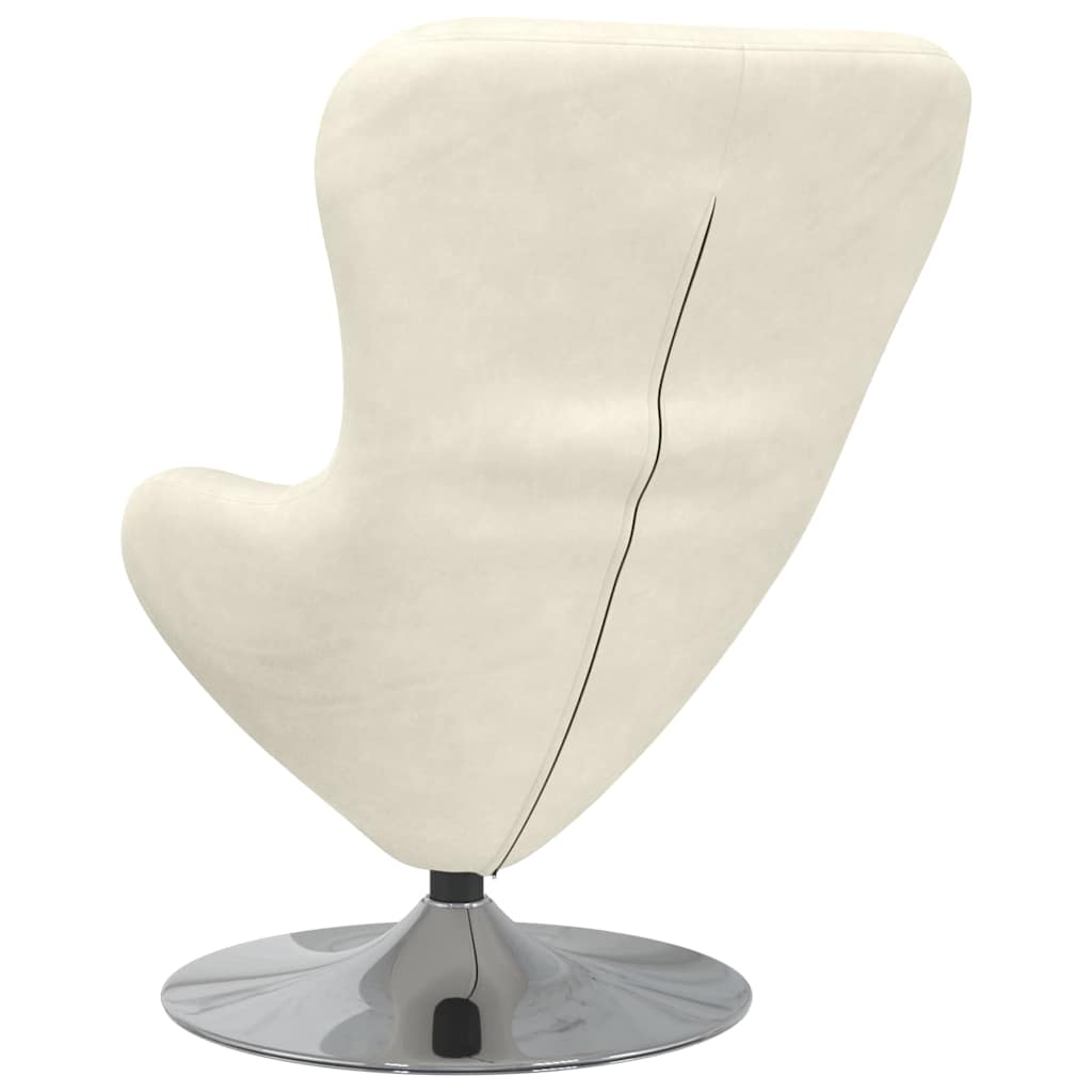 vidaXL Eiersessel Creme Samt