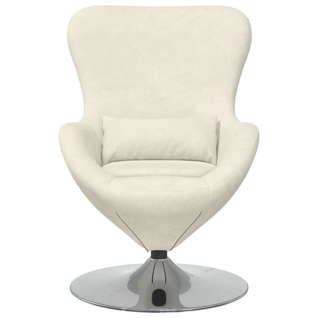 vidaXL Eiersessel Creme Samt