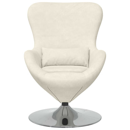 vidaXL Eiersessel Creme Samt