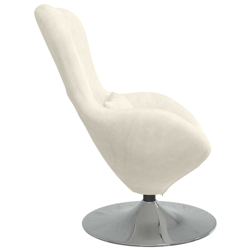 vidaXL Eiersessel Creme Samt
