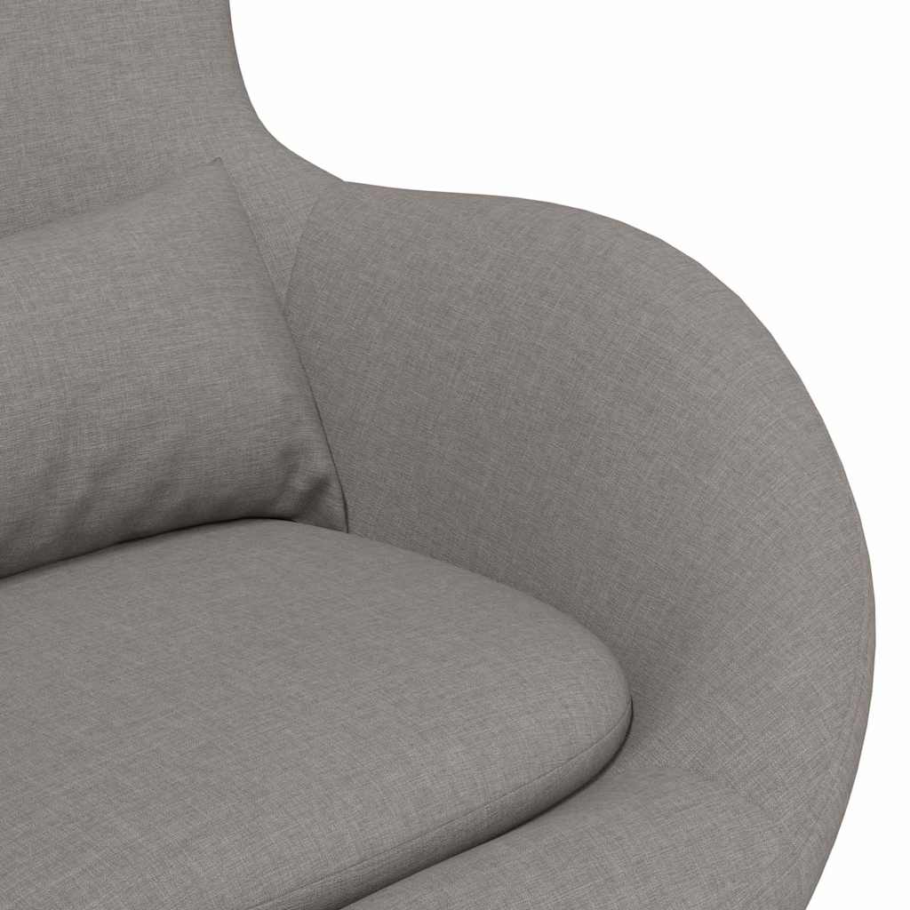 vidaXL Eiersessel Taupe 63 x 73 x 90 cm Stoff
