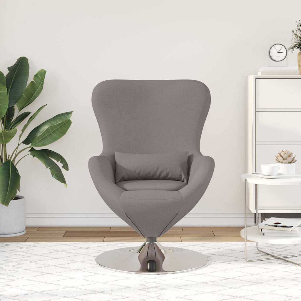 vidaXL Eiersessel Taupe 63 x 73 x 90 cm Stoff