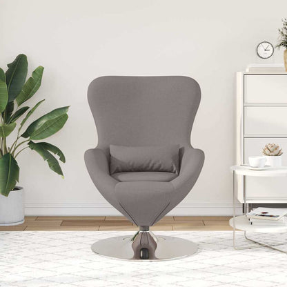 vidaXL Eiersessel Taupe 63 x 73 x 90 cm Stoff