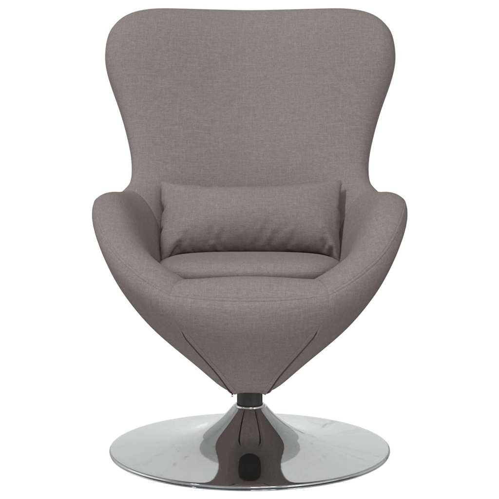 vidaXL Eiersessel Taupe 63 x 73 x 90 cm Stoff