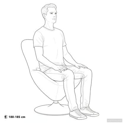 Eierstuhl mit Fußhocker Weinrot Samt