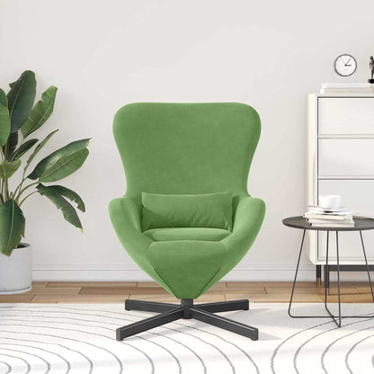 vidaXL Eiersessel Hellgrün 63 x 73 x 90 cm Samt