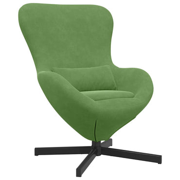 vidaXL Eiersessel Hellgrün 63 x 73 x 90 cm Samt