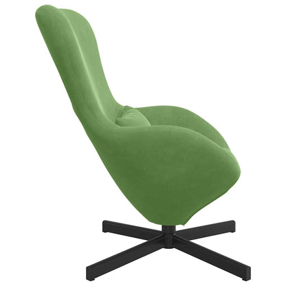 vidaXL Eiersessel Hellgrün 63 x 73 x 90 cm Samt