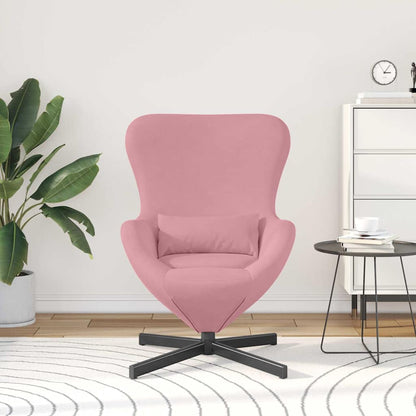 vidaXL Eiersessel Rosa 63 x 73 x 90 cm Samt