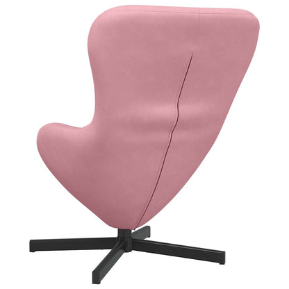 vidaXL Eiersessel Rosa 63 x 73 x 90 cm Samt