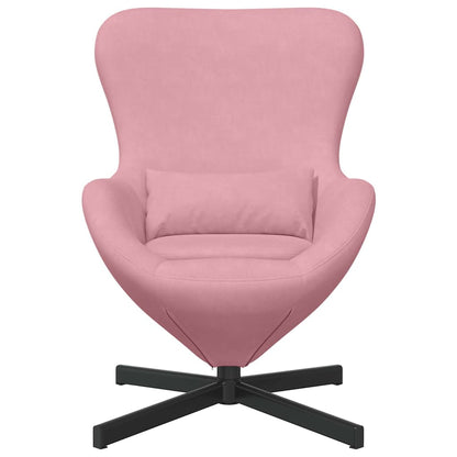 vidaXL Eiersessel Rosa 63 x 73 x 90 cm Samt