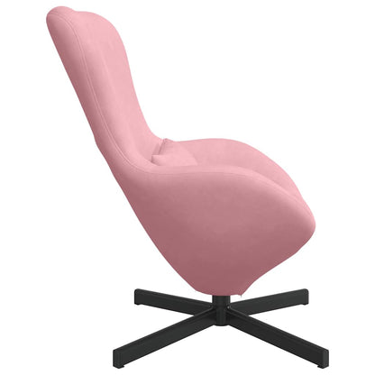 vidaXL Eiersessel Rosa 63 x 73 x 90 cm Samt