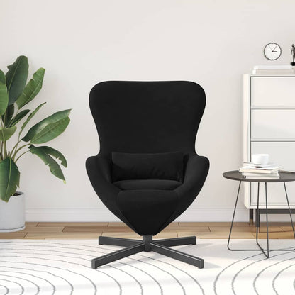 vidaXL Eiersessel Schwarz 63 x 73 x 90 cm Samt