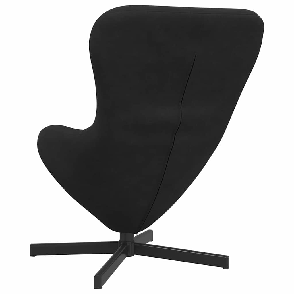 vidaXL Eiersessel Schwarz 63 x 73 x 90 cm Samt