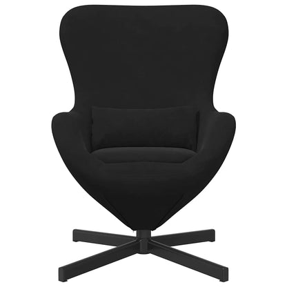 vidaXL Eiersessel Schwarz 63 x 73 x 90 cm Samt