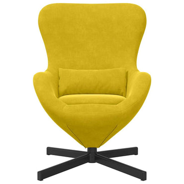 vidaXL Eiersessel Gelb 63 x 73 x 90 cm Samt