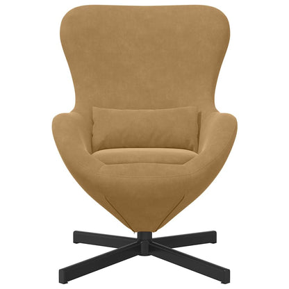 vidaXL Eiersessel Braun 63 x 73 x 90 cm Samt