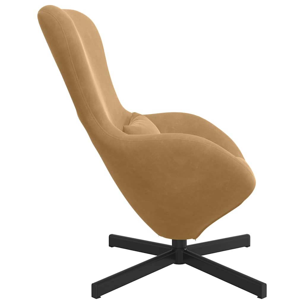 vidaXL Eiersessel Braun 63 x 73 x 90 cm Samt