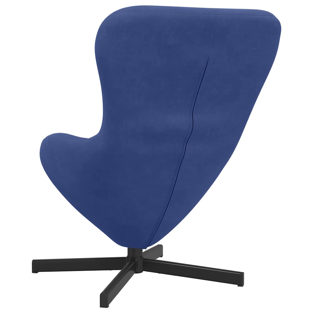 vidaXL Eiersessel Polizeiblau 63 x 73 x 90 cm Samt