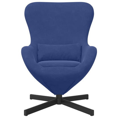 vidaXL Eiersessel Polizeiblau 63 x 73 x 90 cm Samt