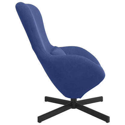vidaXL Eiersessel Polizeiblau 63 x 73 x 90 cm Samt