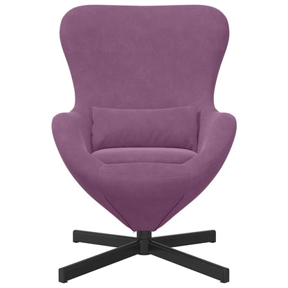 vidaXL Eiersessel Lila 63 x 73 x 90 cm Samt