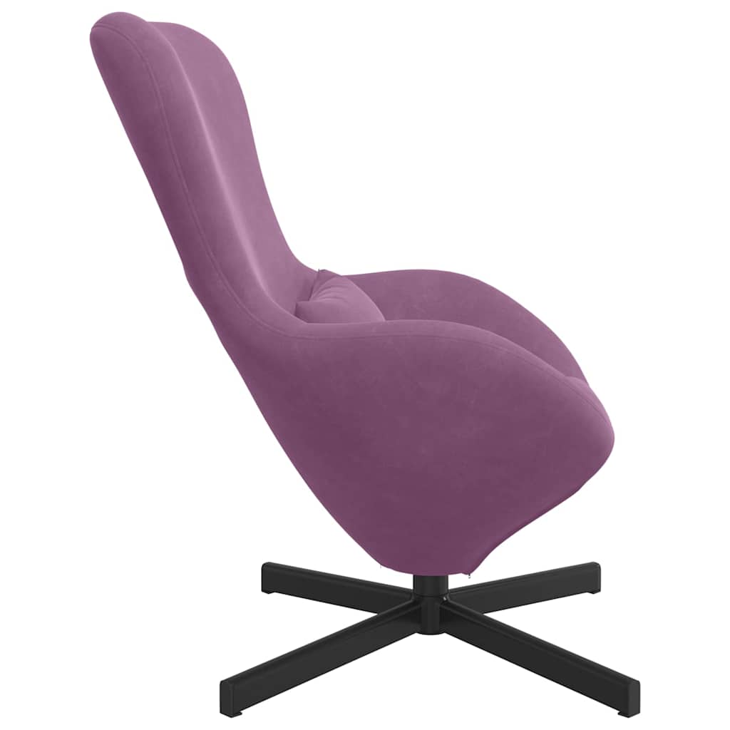 vidaXL Eiersessel Lila 63 x 73 x 90 cm Samt