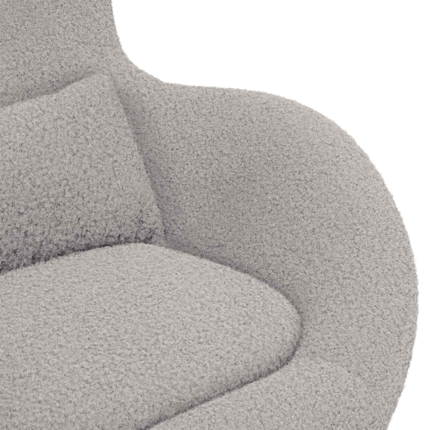 vidaXL Eiersessel Hellgrau 63 x 73 x 90 cm Stoff
