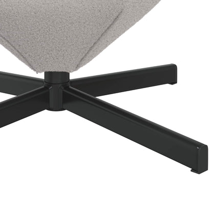 vidaXL Eiersessel Hellgrau 63 x 73 x 90 cm Stoff