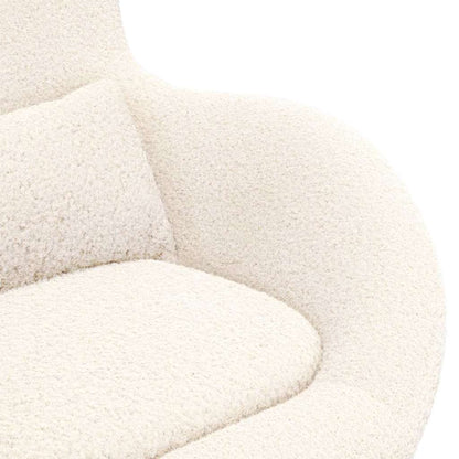 vidaXL Eiersessel Creme 63 x 73 x 90 cm Stoff