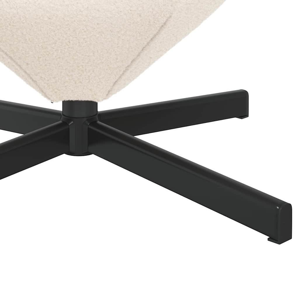 vidaXL Eiersessel Creme 63 x 73 x 90 cm Stoff