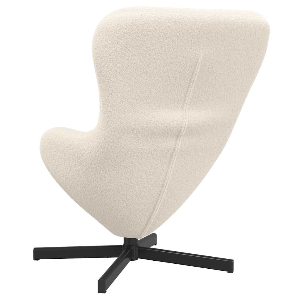 vidaXL Eiersessel Creme 63 x 73 x 90 cm Stoff