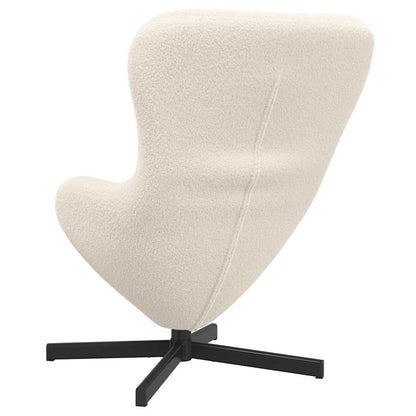 vidaXL Eiersessel Creme 63 x 73 x 90 cm Stoff