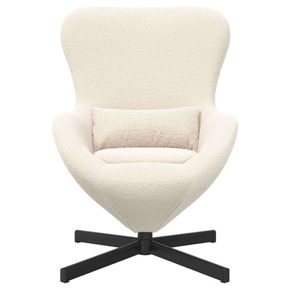 vidaXL Eiersessel Creme 63 x 73 x 90 cm Stoff