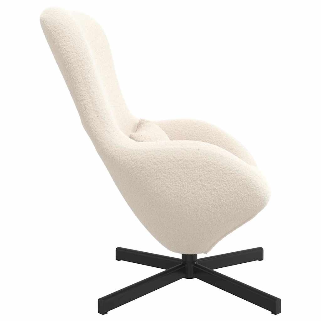 vidaXL Eiersessel Creme 63 x 73 x 90 cm Stoff