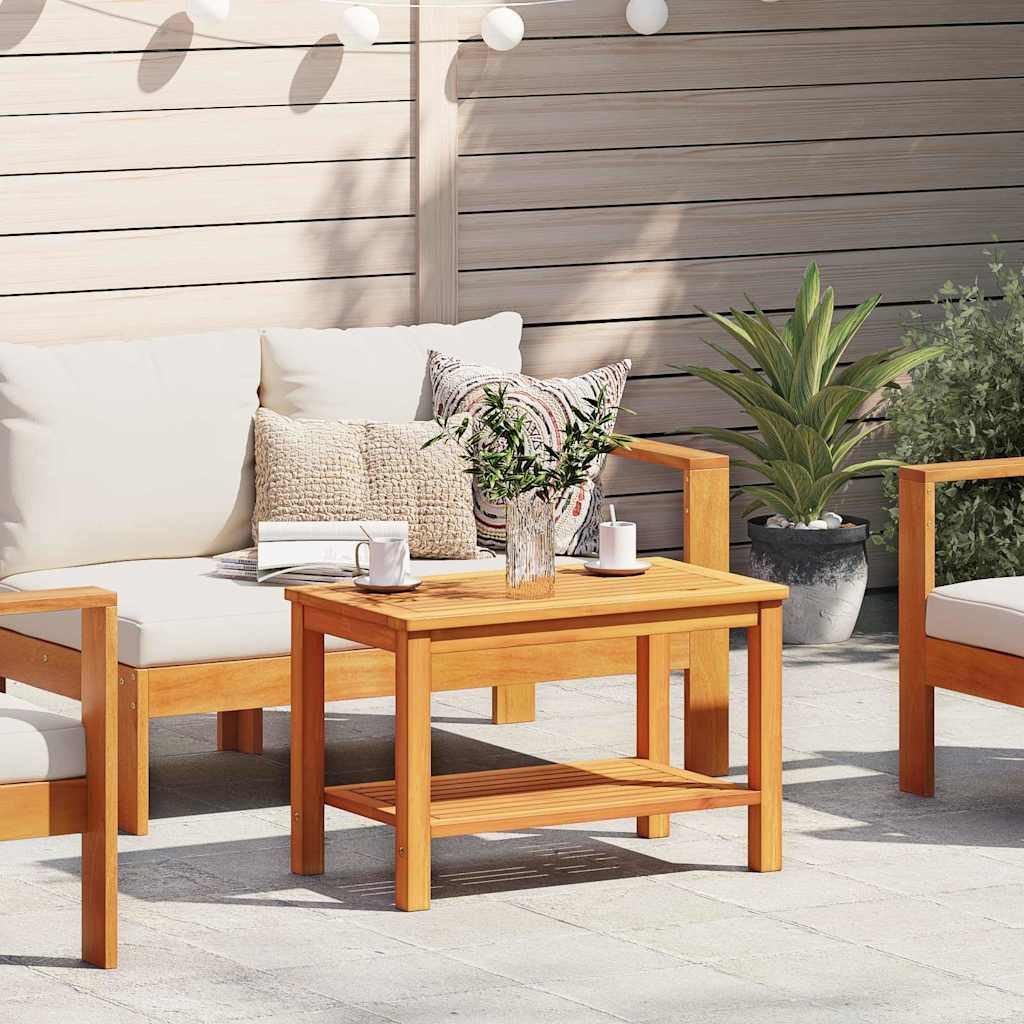 vidaXL Beistelltisch Braun 70 x 40 x 45 cm Massivholz Akazie