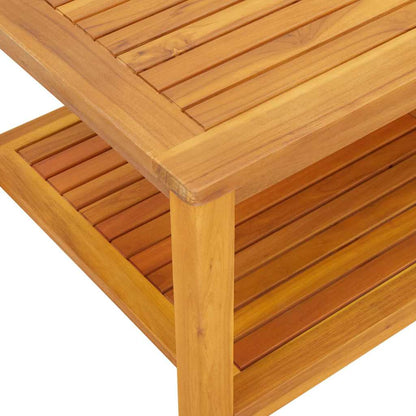 vidaXL Beistelltisch Braun 110 x 55 x 45 cm Massivholz Akazie