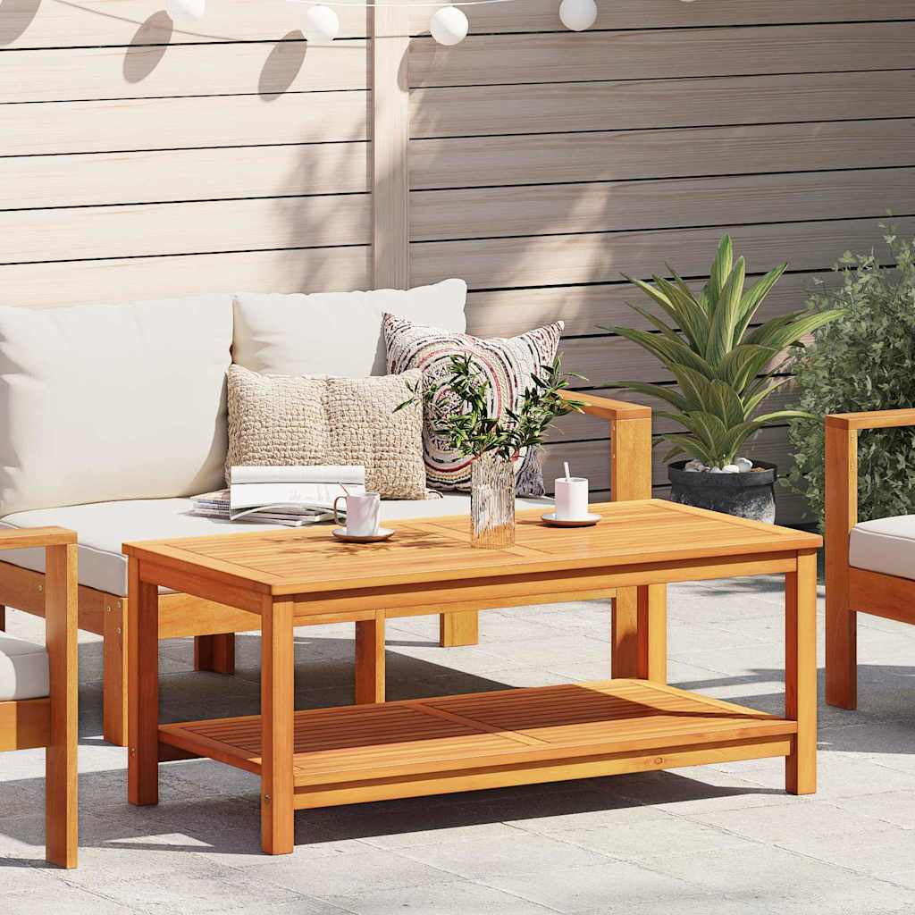 vidaXL Beistelltisch Braun 110 x 55 x 45 cm Massivholz Akazie