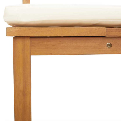 Sonnenliege Öl-Natur 200 x 57 x 75cm Massivholz Akazie