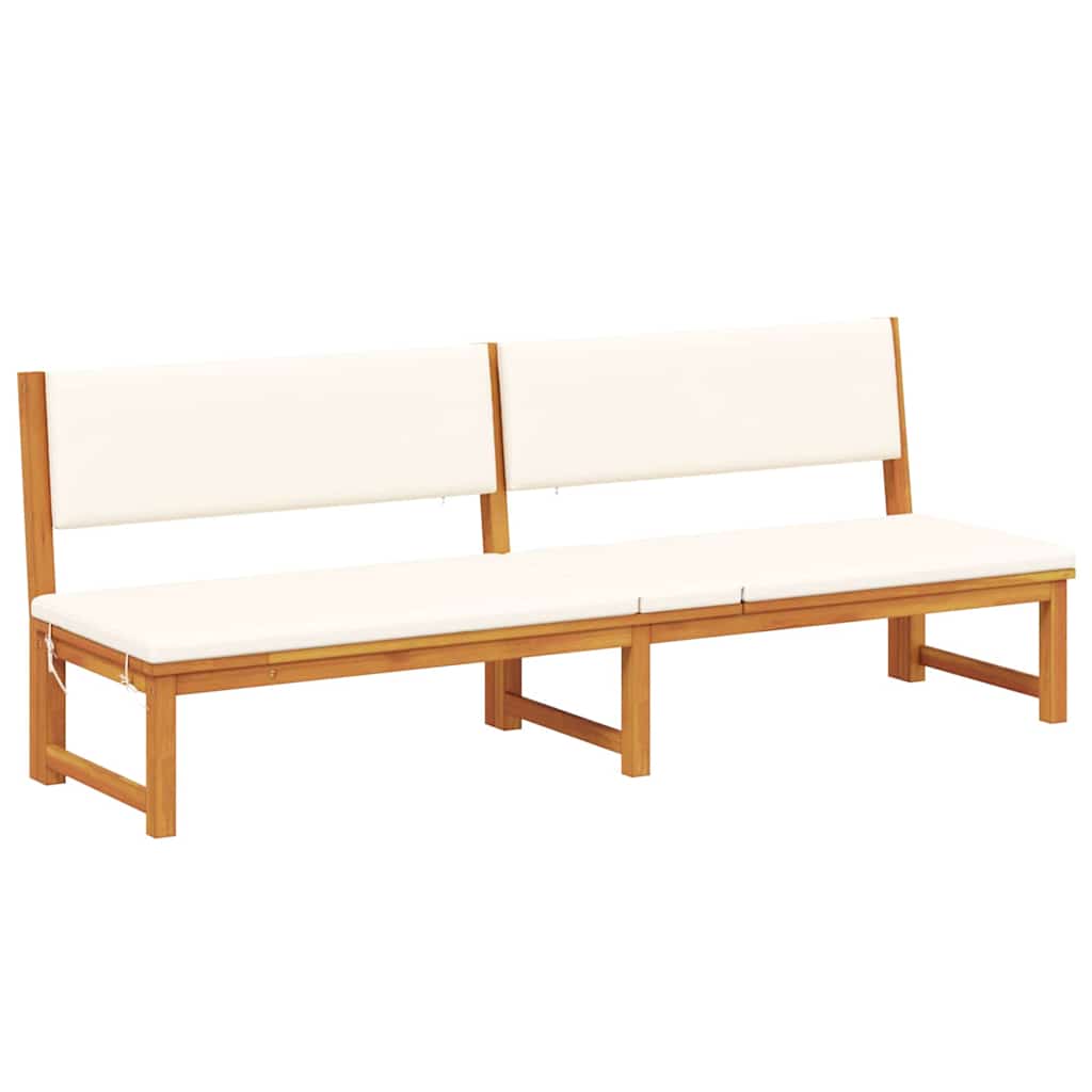 Sonnenliege Öl-Natur 200 x 57 x 75cm Massivholz Akazie