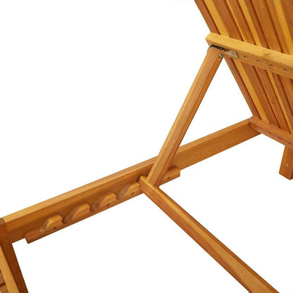 Sonnenliege Öl-Natur 200 x 55 x 94 cm Massivholz Akazie
