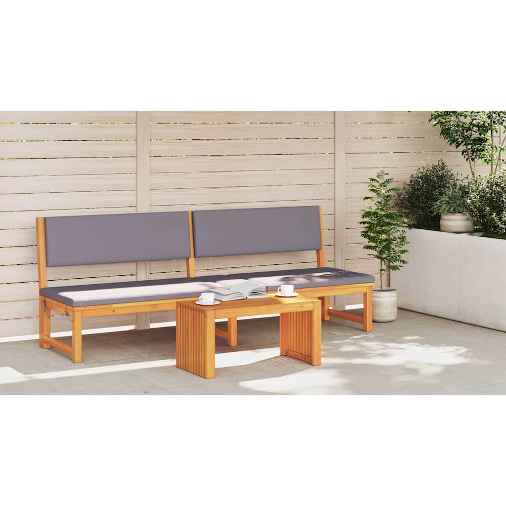 vidaXL Beistelltisch Öl-Natur 70 x 35 x 35 cm Massivholz Akazie