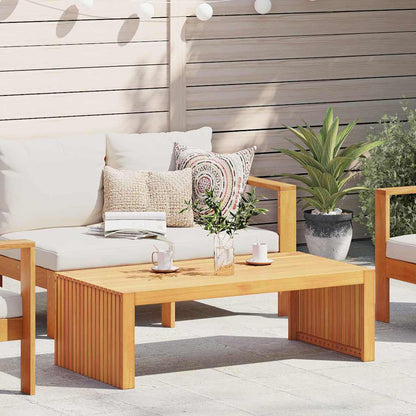 vidaXL Beistelltisch Öl-Natur 110 x 55 x 35 cm Massivholz Akazie