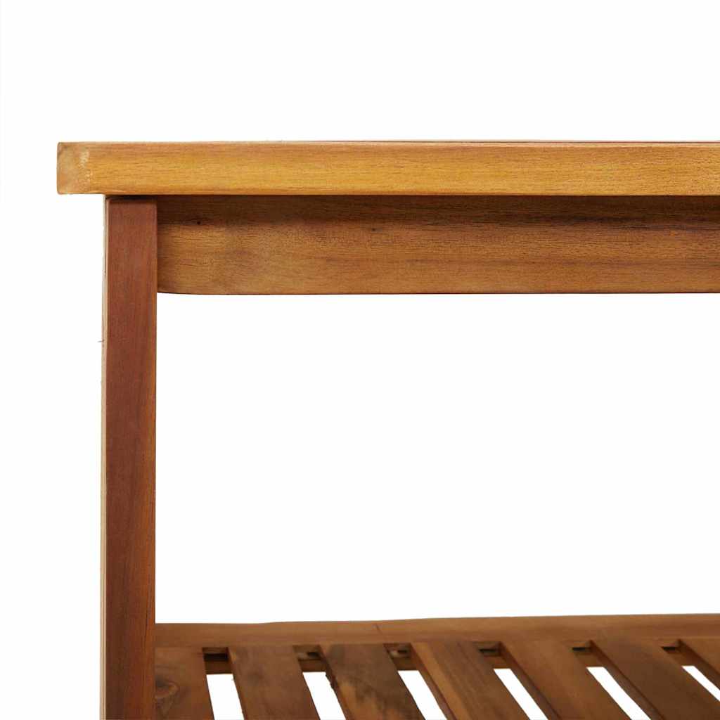 vidaXL Garten-Schrank mit Regal Natur 90 x 40 x 90cm Massivholz Akazie