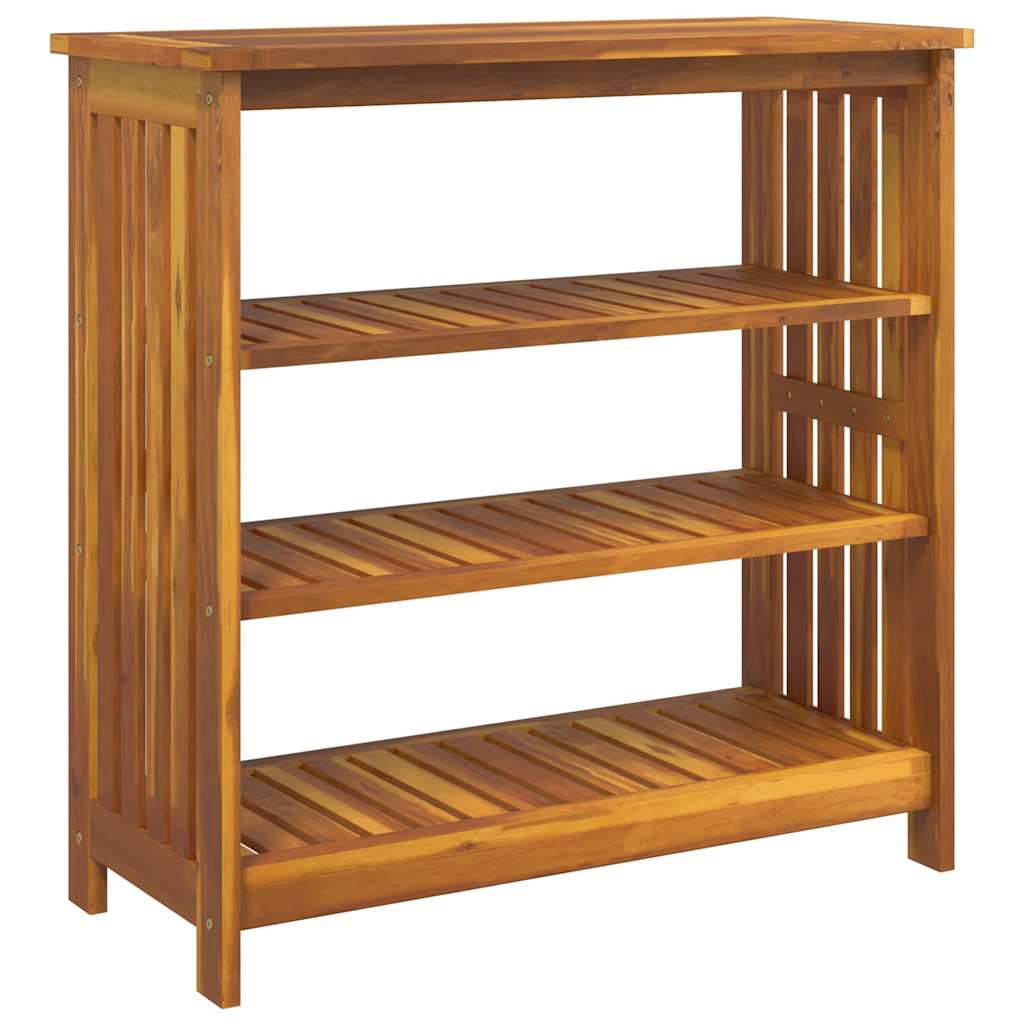 vidaXL Garten-Schrank mit Regal Natur 90 x 40 x 90cm Massivholz Akazie