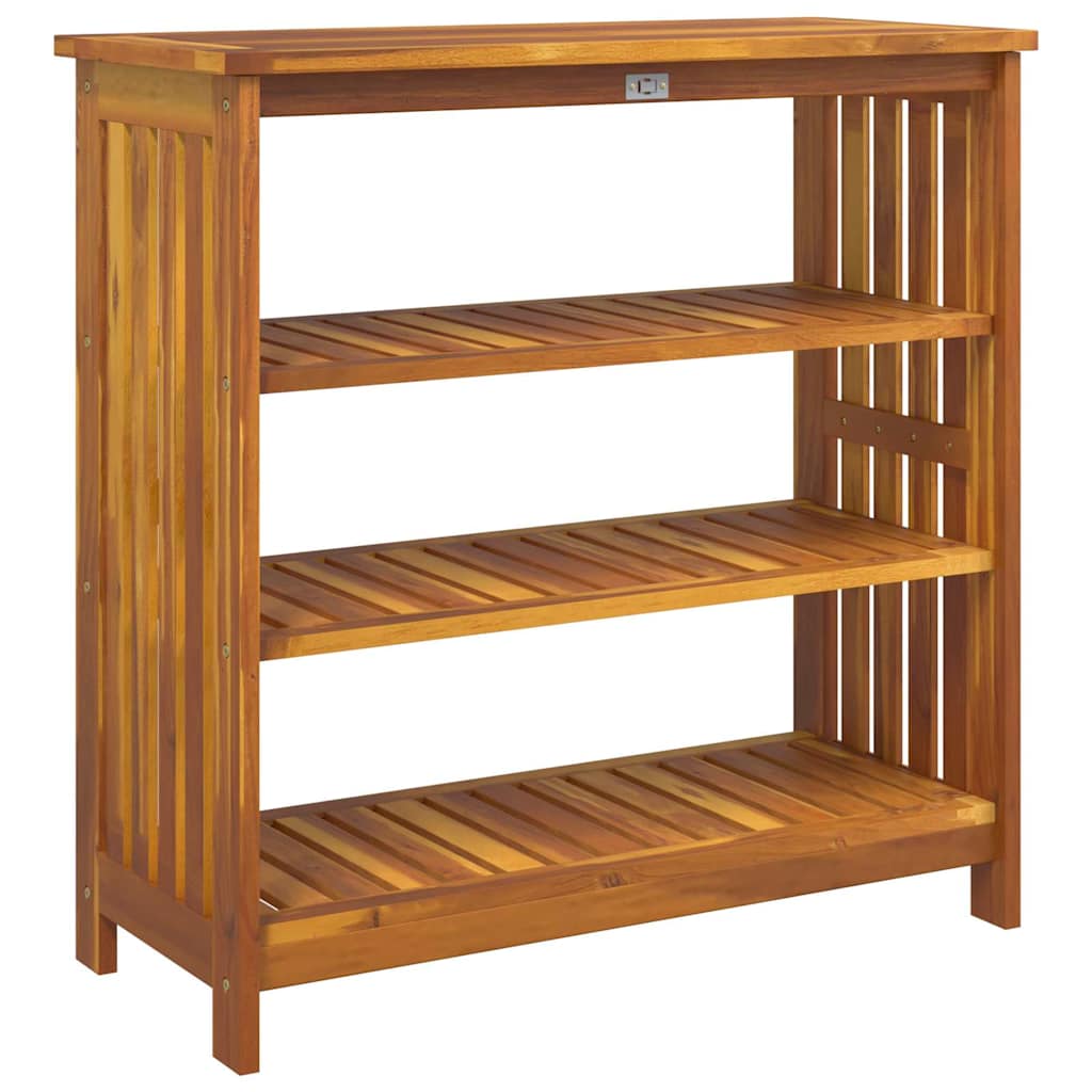 vidaXL Garten-Schrank mit Regal Natur 90 x 40 x 90cm Massivholz Akazie