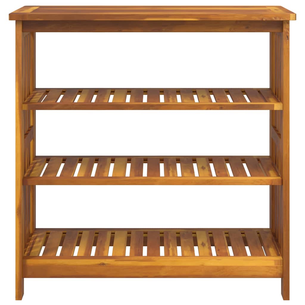 vidaXL Garten-Schrank mit Regal Natur 90 x 40 x 90cm Massivholz Akazie