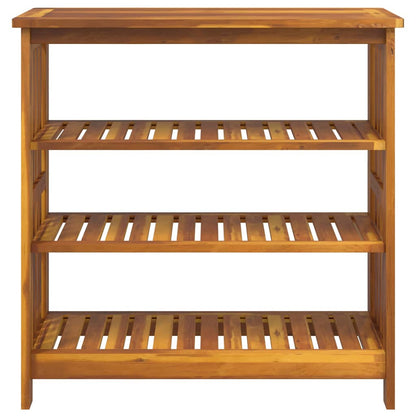 vidaXL Garten-Schrank mit Regal Natur 90 x 40 x 90cm Massivholz Akazie